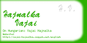 hajnalka vajai business card